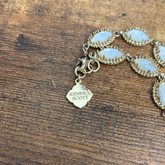 Kendra Scott Gold Mother of Pearl Bracelet - Picture 2 of 5